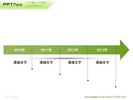 时间顺序4部分文字说明ppt素材模板下载