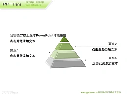 四层金字塔ppt素材下载