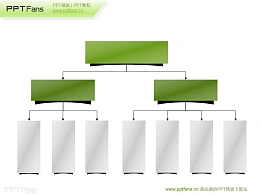 三层组织机构架构图ppt模板下载