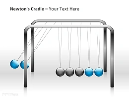 运动中的牛顿摆PPT模板下载