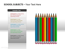 彩色铅笔PPT素材下载