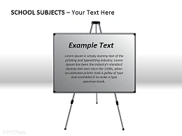 学校科目之白板PPT模板下载