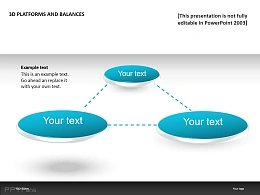 3D三平台PPT模板下载