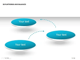 3D递进三平台PPT模板下载