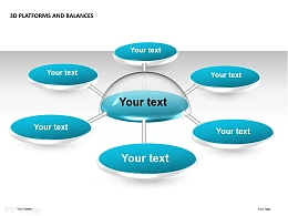 3D平台之放射状结构PPT模板下载