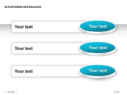 3D目录式三平台PPT模板下载