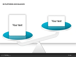 3D天平PPT模板下载