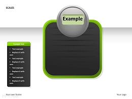 绿色称PPT素材下载