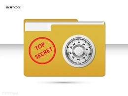 密码文件袋PPT素材下载