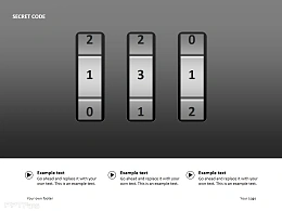 数字密码PPT素材下载