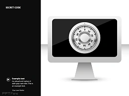 屏幕密码PPT素材下载