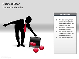 商业清洁PPT素材下载