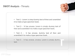 SWOT之威胁分析PPT模板下载