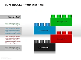 玩具块四部分说明PPT素材下载