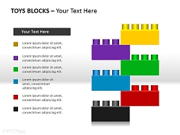 玩具块六部分说明PPT素材下载