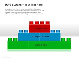 山型玩具块PPT素材下载