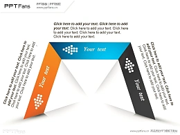 3部分递进关系PPT模板下载