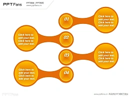 4部分目录导航PPT模板下载