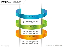 3部分递进关系PPT模板
