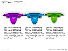 3部分个性文字说明PPT模板