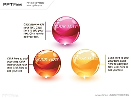 精美立体水晶球PPT模板