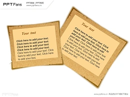 复古感旧时代牛皮纸PPT模板