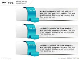 蓝色领带PPT模板