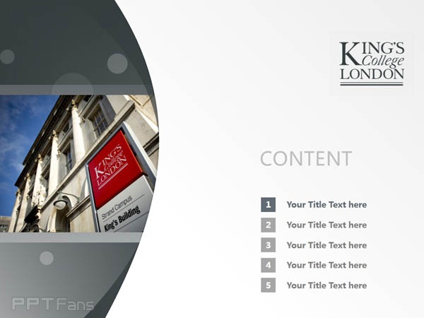 King’s College London PPT Template Download | 倫敦大學國王學院PPT模板下載_幻燈片預覽圖2