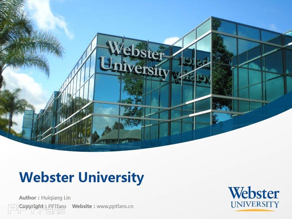 Webster University powerpoint template download | 韋伯斯特大學PPT模板下載_幻燈片預覽圖1