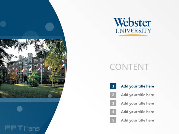Webster University powerpoint template download | 韋伯斯特大學PPT模板下載_幻燈片預覽圖2