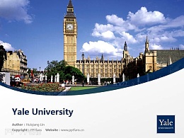 Yale University powerpoint template download | 耶鲁大学PPT模板下载