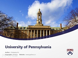 University of Pennsylvania powerpoint template download | 宾夕法尼亚大学 PPT模板下载