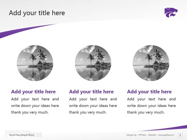 Kansas State University powerpoint template download | 堪薩斯州立大學(xué)PPT模板下載_幻燈片預(yù)覽圖3