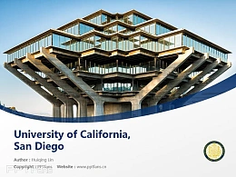 University of California, San Diego powerpoint template download | 加州大学圣地亚哥分校PPT模板下载