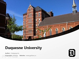 Duquesne University powerpoint template download | 杜肯大学PPT模板下载