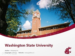 Washington State University powerpoint template download | 华盛顿州立大学PPT模板下载