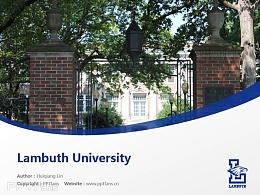 Lambuth University powerpoint template download | 孟菲斯大学兰布斯校区PPT模板下载