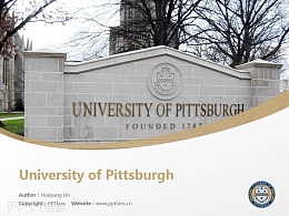 University of Pittsburgh powerpoint template download | 匹兹堡大学PPT模板下载