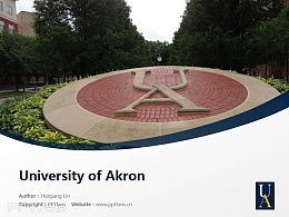 University of Akron powerpoint template download | 阿克伦大学PPT模板下载