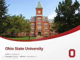 Ohio State University powerpoint template download | 俄亥俄州立大学PPT模板下载