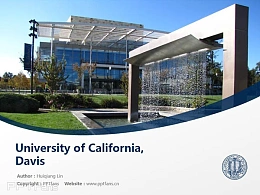 University of California, Davis powerpoint template download | 加州大学戴维斯分校PPT模板下载