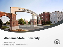 Alabama State University powerpoint template download | 阿拉巴马州立大学PPT模板下载
