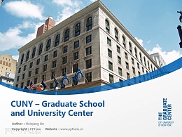 CUNY – Graduate School and University Center powerpoint template download | 纽约城市大学研究生院和大学中心PPT模板下载