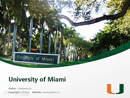 University of Miami powerpoint template download | 迈阿密大学PPT模板下载