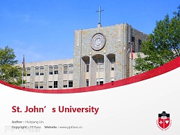 St. John’s University powerpoint template download | 圣约翰大学PPT模板下载