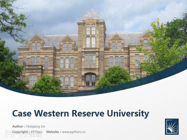 Case Western Reserve University powerpoint template download | 凱斯西儲大學(xué)PPT模板下載_幻燈片預(yù)覽圖1