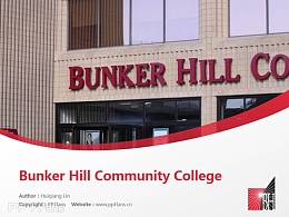 Bunker Hill Community College powerpoint template download | 邦克山社区学院PPT模板下载