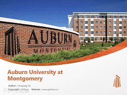 Auburn University at Montgomery powerpoint template download | 奥本大学蒙哥马利分校PPT模板下载