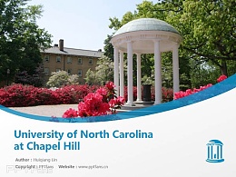 University of North Carolina at Chapel Hill powerpoint template download | 北卡罗莱纳大学查佩尔山分校PPT模板下载