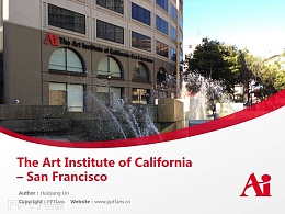 The Art Institute of California – San Francisco powerpoint template download | 艺术学院加州旧金山分校PPT模板下载